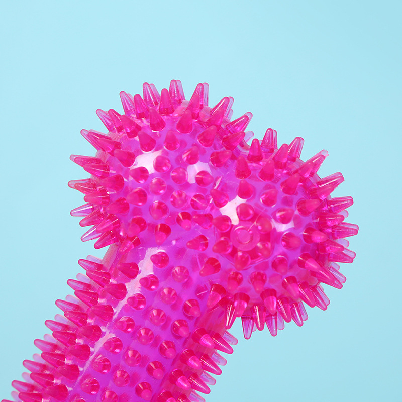 Interactive Squeaky Plush Dog Toy - Zabawka dla psa w kształcie kości