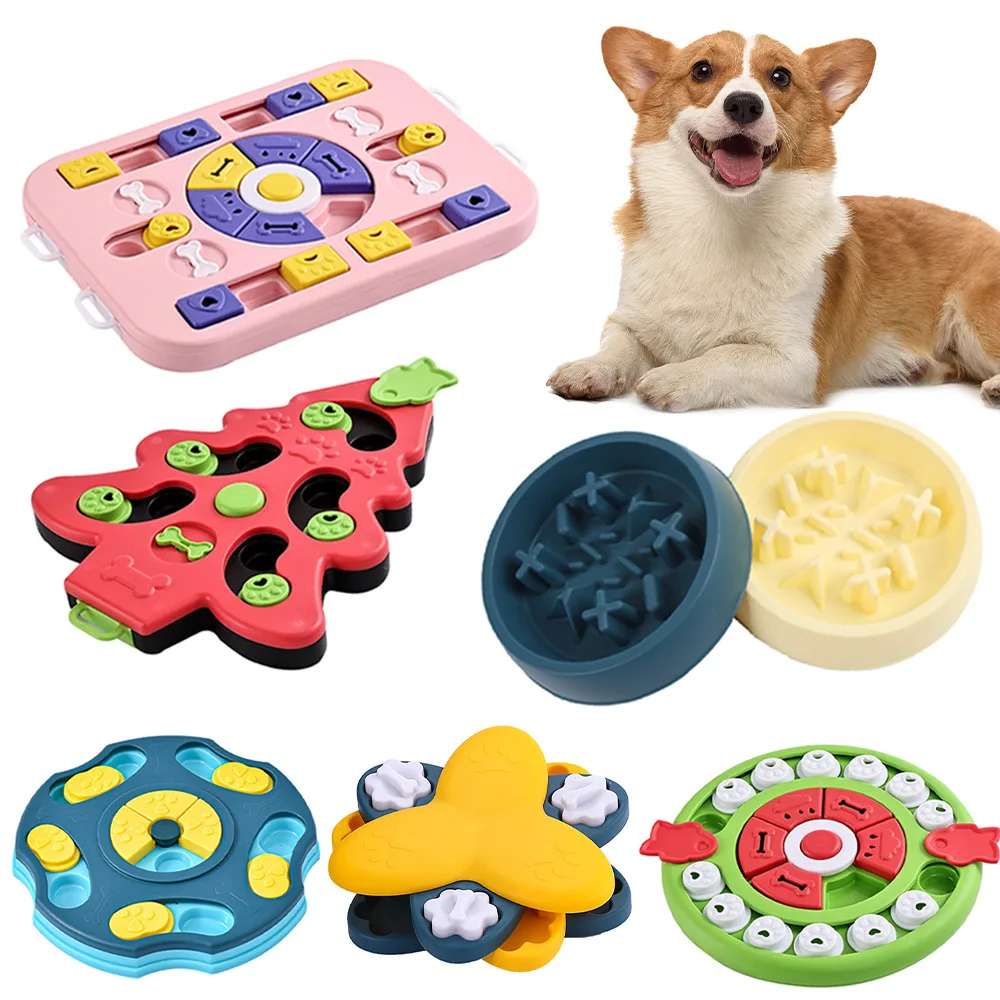 Dog Puzzle Feeder Toy - Dozownik karmy Puppy IQ Powolne jedzenie