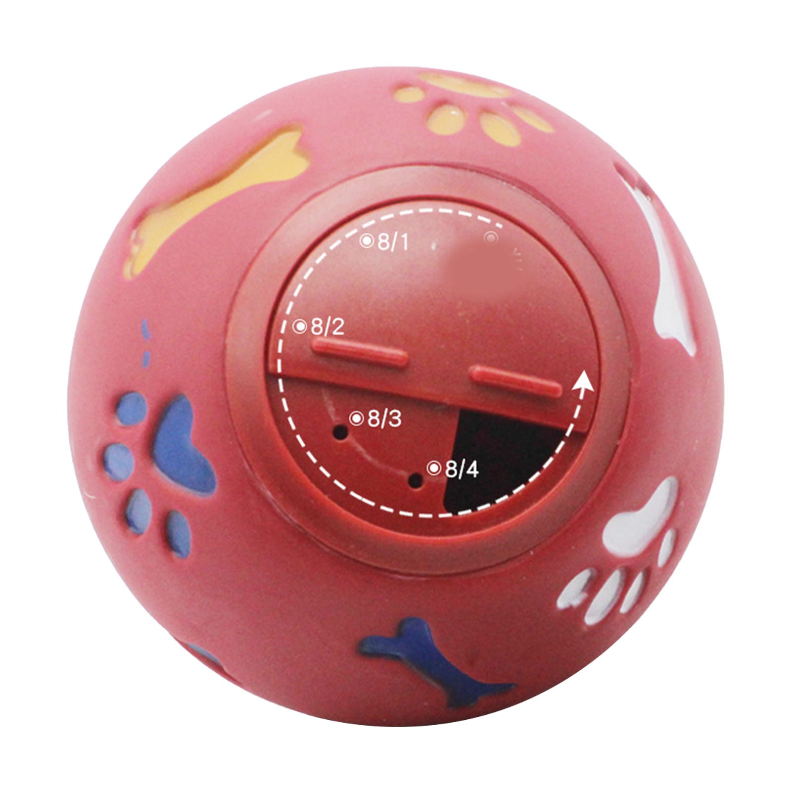 Rubber Treat Dispensing Dog Toy - Kula dozująca smakołyki dla psów, wolnozjerna,