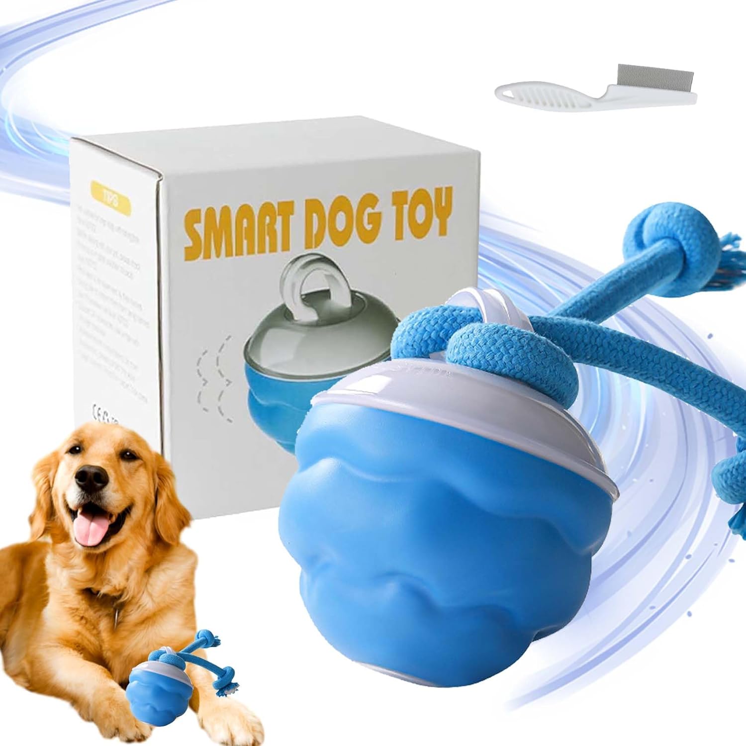 Automatic Moving Dog Ball - Inteligentna zabawka dla psa, automatyczna ruchoma