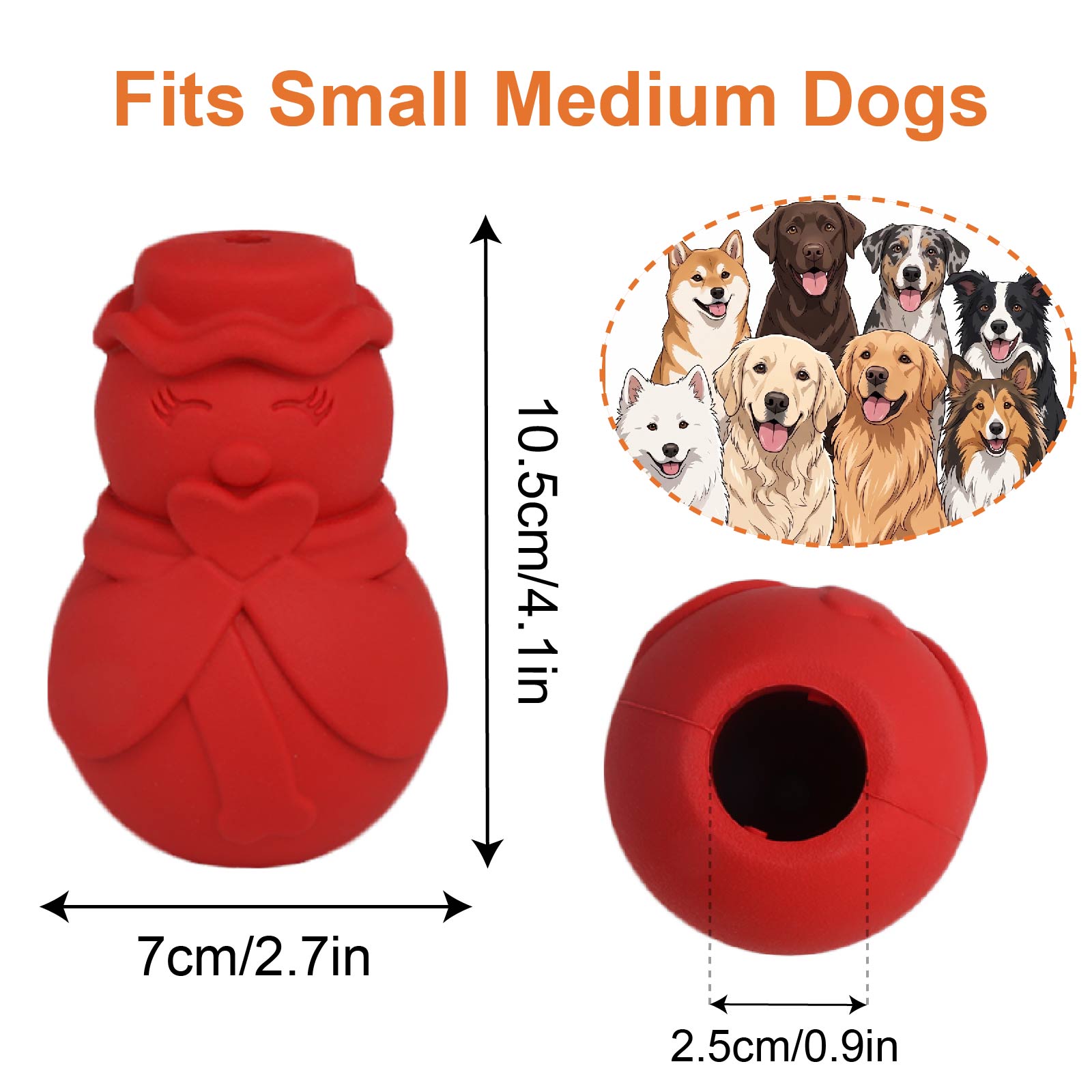 Zabawka dla psa w kształcie ba – Rubber Treat Dispensing Dog Toy recenzja i cena